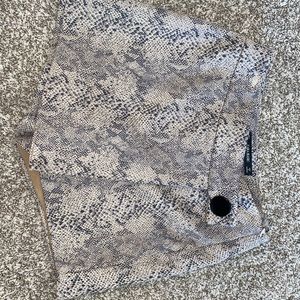 Zara snakeskin skort